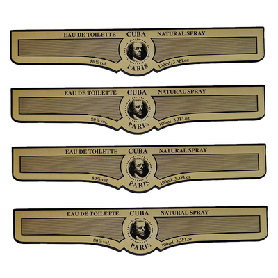 Autoadesivo autoadesivo impermeabile Logo Printing Perfume Bottle Label cosmetico