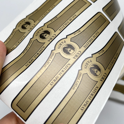 Autoadesivo autoadesivo impermeabile Logo Printing Perfume Bottle Label cosmetico