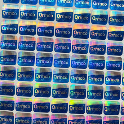 Effetto su misura dell'arcobaleno di Logo Circle Holographic Sticker Label