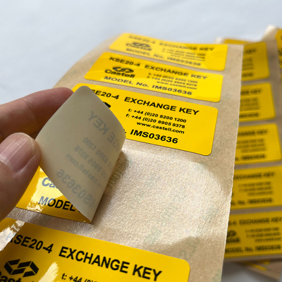 Autoadesivo tagliato di carta sintetico di stampa su ordinazione del vinile di 3M Vinyl Label Sticker