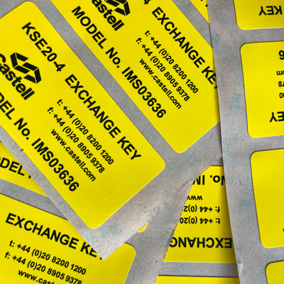 Autoadesivo tagliato di carta sintetico di stampa su ordinazione del vinile di 3M Vinyl Label Sticker