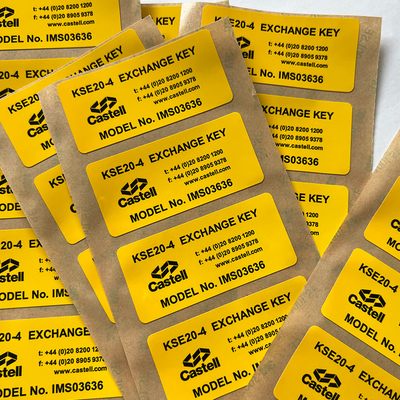 Autoadesivo tagliato di carta sintetico di stampa su ordinazione del vinile di 3M Vinyl Label Sticker