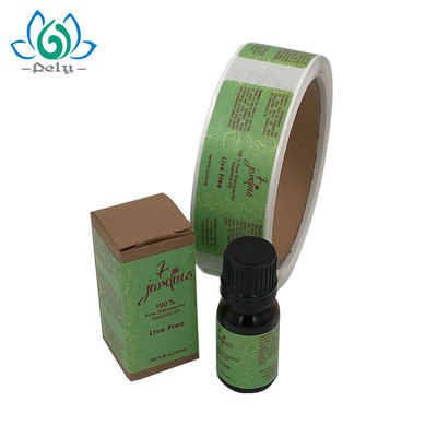 rotolo dell'etichetta del vinile di colore di 7.5cm x di 3 Amber Bottle CMYK