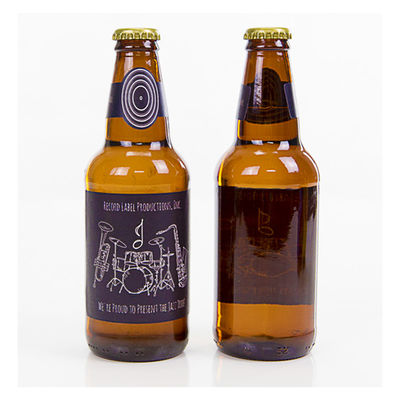 Etichette adesive impermeabili del collo della bottiglia di birra dell'ologramma dell'autoadesivo dell'etichetta del collo della bottiglia di vino del vinile