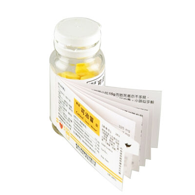 Progettazione libera professionale 10Ml Vial Pharmacy Ancillary Label per la vitamina