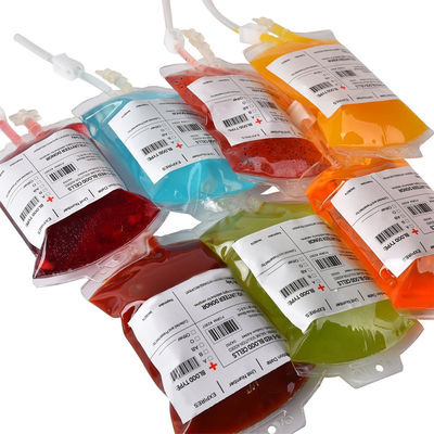 Autoadesivo di stampa UV della borsa del sangue di rettangolo per gli ospedali