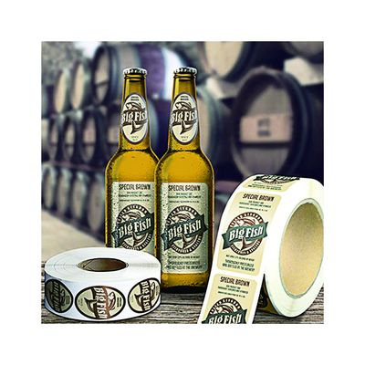 Autoadesivo di plastica stampato dell'etichetta della bottiglia di vino di Logo Self Adhesive Stickers Food