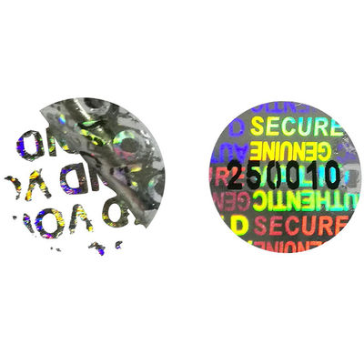 Personalizzi le etichette di sicurezza di Logo Die Cut Tamper Evident