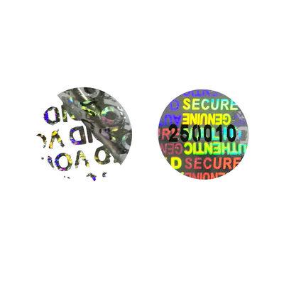Anti autoadesivi olografici falsi del vinile di sicurezza ISO9001