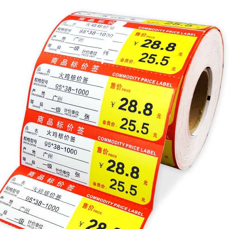 Etichette flessografiche dello scaffale dell'etichetta di scaffale del supermercato di CMYK per le drogherie